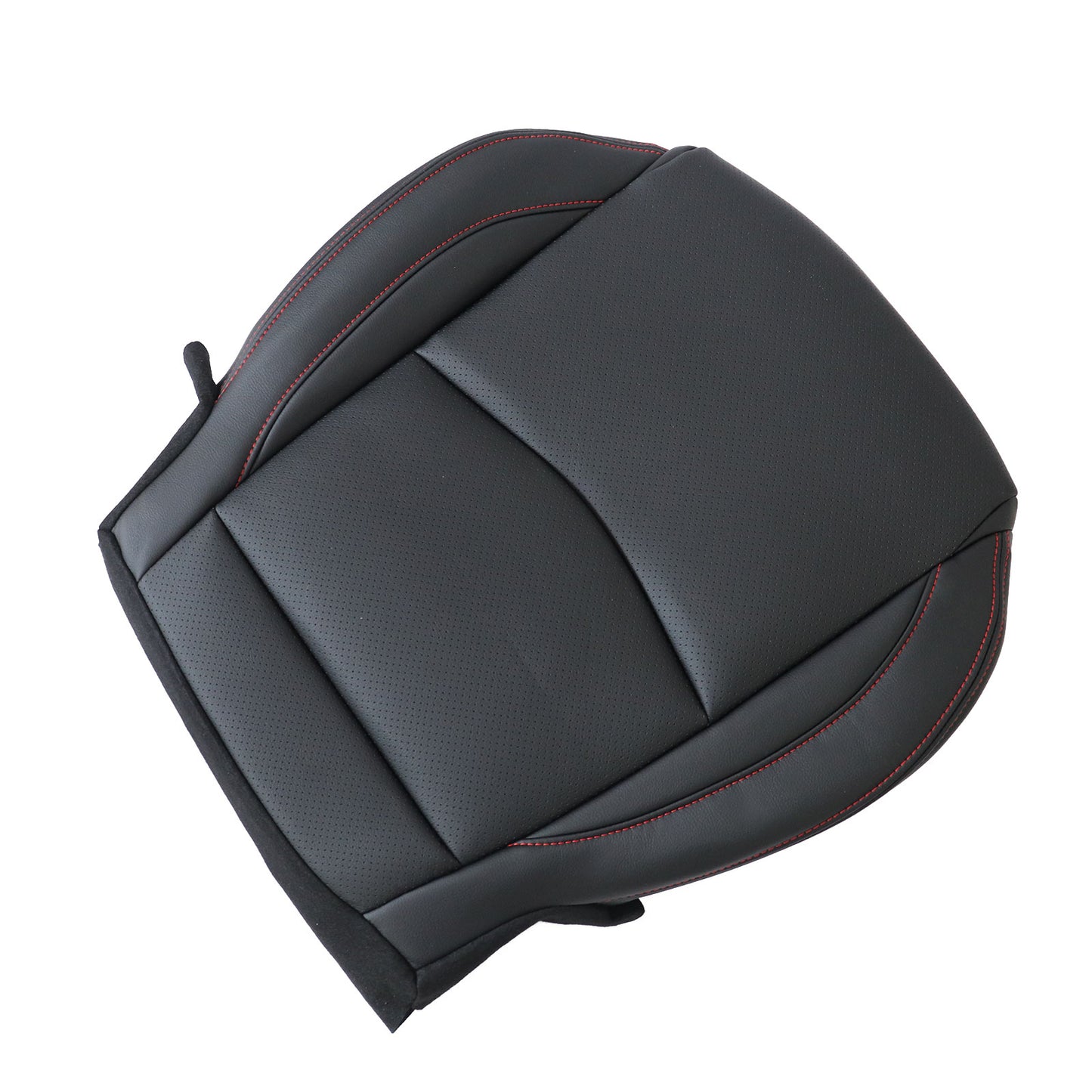 For 2014 to 2016 Mazda 3 GT GX Driver Bottom Perforated Leather Seat Cover Black