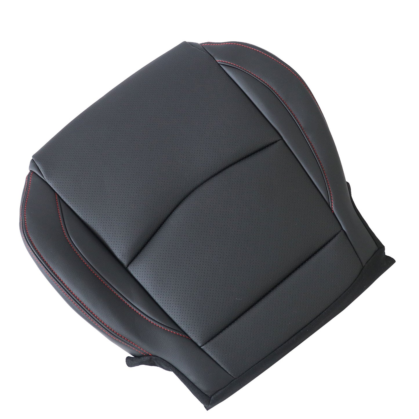 Driver Bottom Perforated Leather Seat Cover Black For 2014-2016 Mazda 3 GT GX
