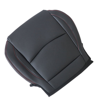 Driver Bottom Perforated Leather Seat Cover Black For 2014-2016 Mazda 3 GT GX