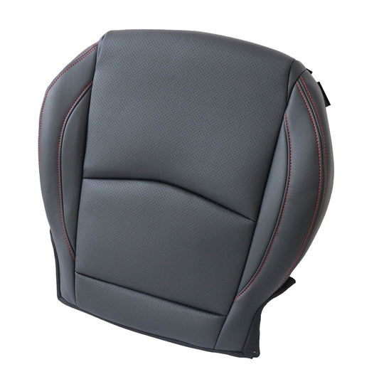 Driver Bottom Perforated Leather Seat Cover Black For 2014-2016 Mazda 3 GT GX