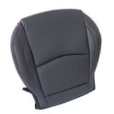 Driver Bottom Perforated Leather Seat Cover Black For 2014-2016 Mazda 3 GT GX