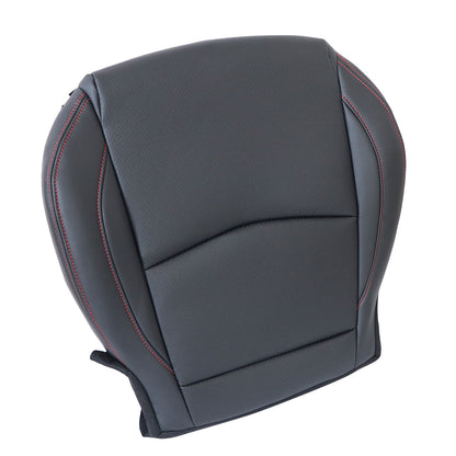 Driver Bottom Perforated Leather Seat Cover Black For 2014-2016 Mazda 3 GT GX