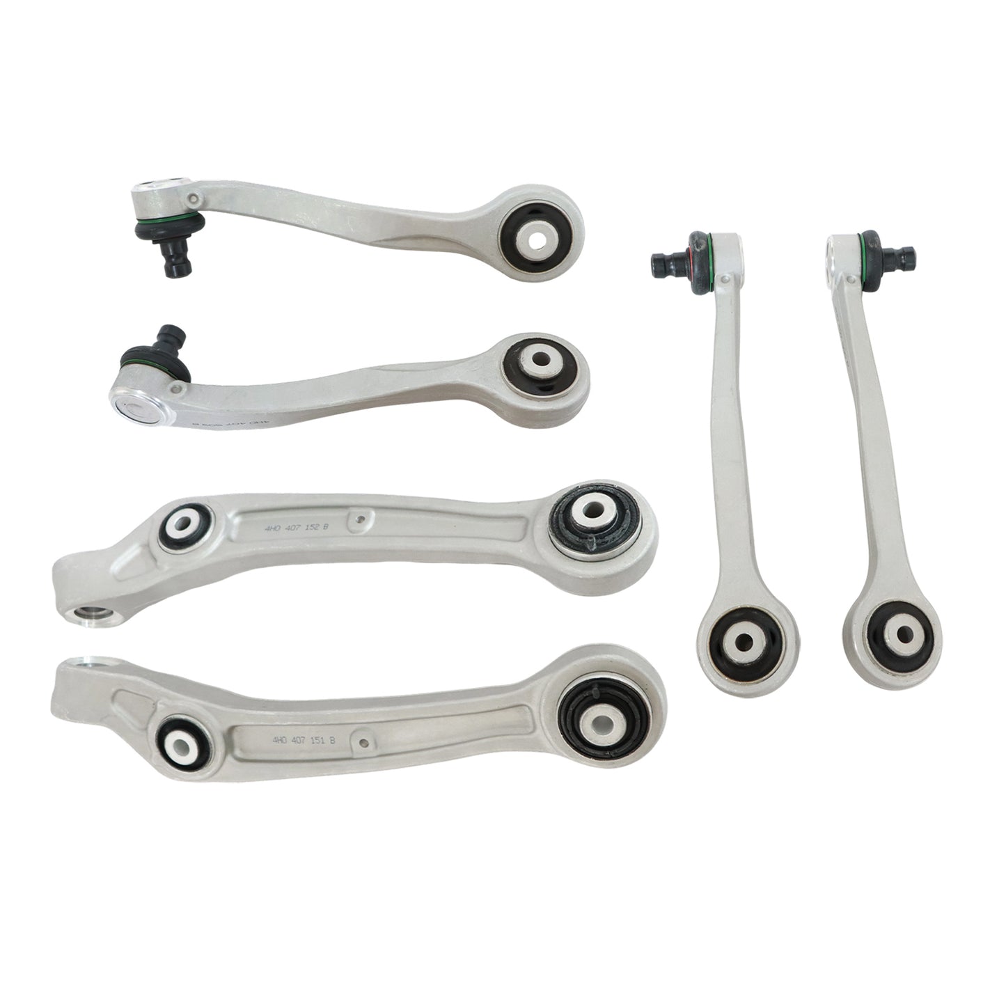 8pcs Front Upper & Lower Control Arm Kit For 09-18 Audi A8 Quattro S8 4H0407505E