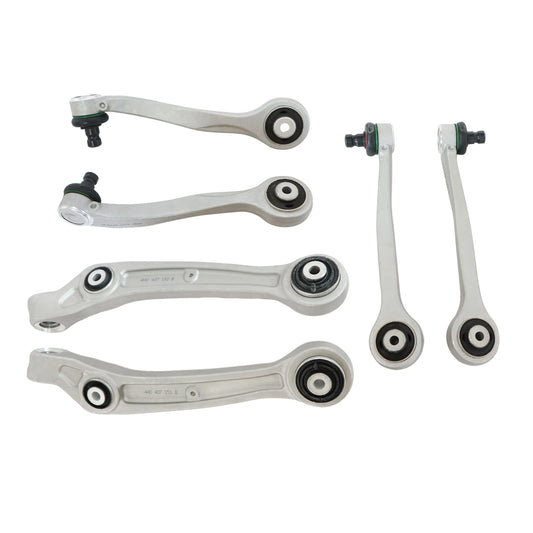 8pcs Front Upper & Lower Control Arm Kit For 09-18 Audi A8 Quattro S8 4H0407505E