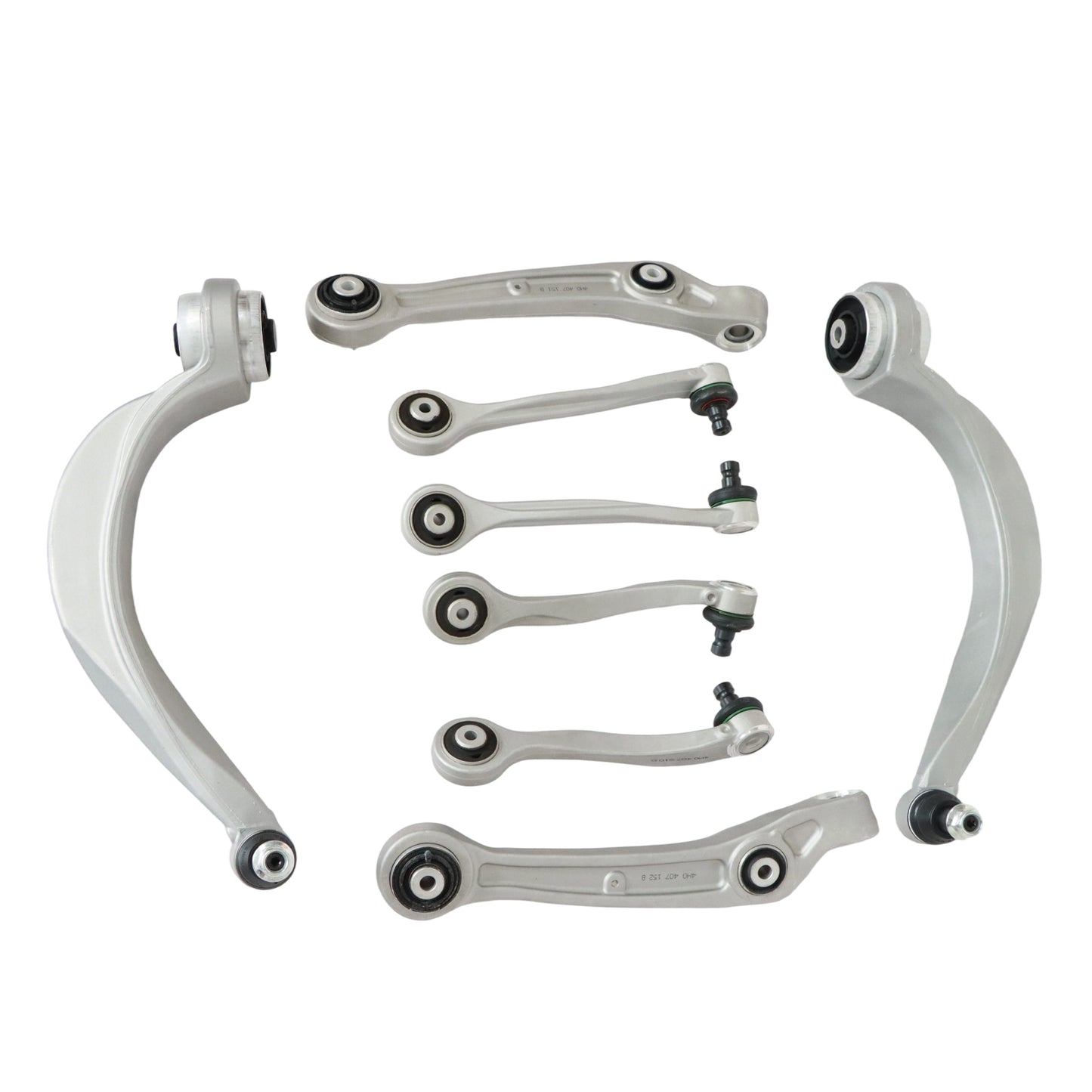 8pcs Front Upper & Lower Control Arm Kit For 09-18 Audi A8 Quattro S8 4H0407505E