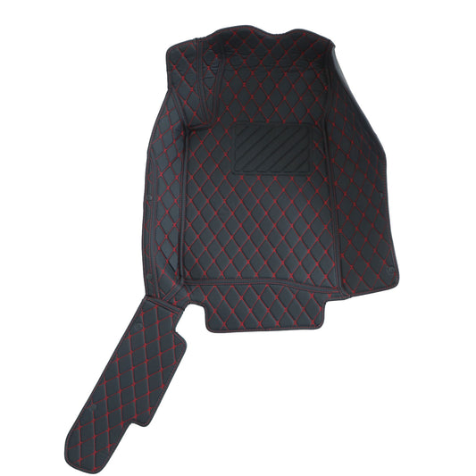 For 2011-2014 Ford Mustang Microfiber Leather Floor Mats Liners Front & Rear
