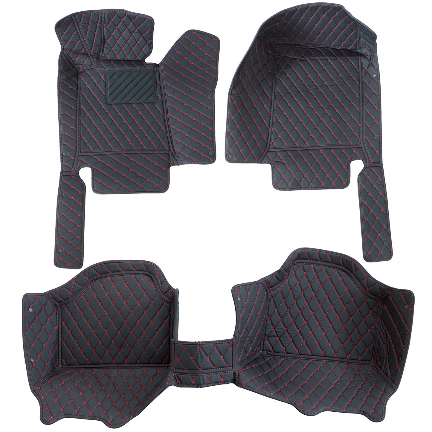 For 2008-2011 BMW E90 3-Series Microfiber Leather Floor Mats Liners Front & Rear