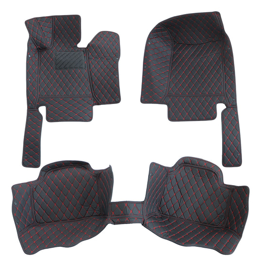 For 2012-2017 BMW F30 Microfiber Leather Floor Mats Liners Front & Rear Black