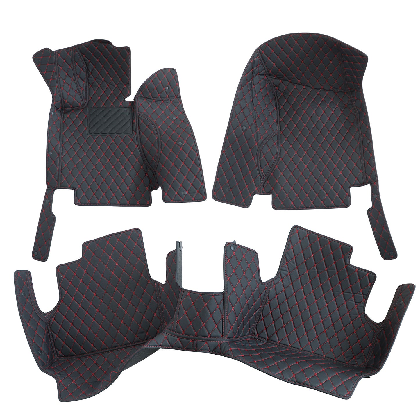 For 2005-2010 BMW E60 Microfiber Leather Floor Mats Liners Front & Rear 3PCS