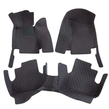 For 2005-2010 BMW E60 Microfiber Leather Floor Mats Liners Front & Rear 3PCS