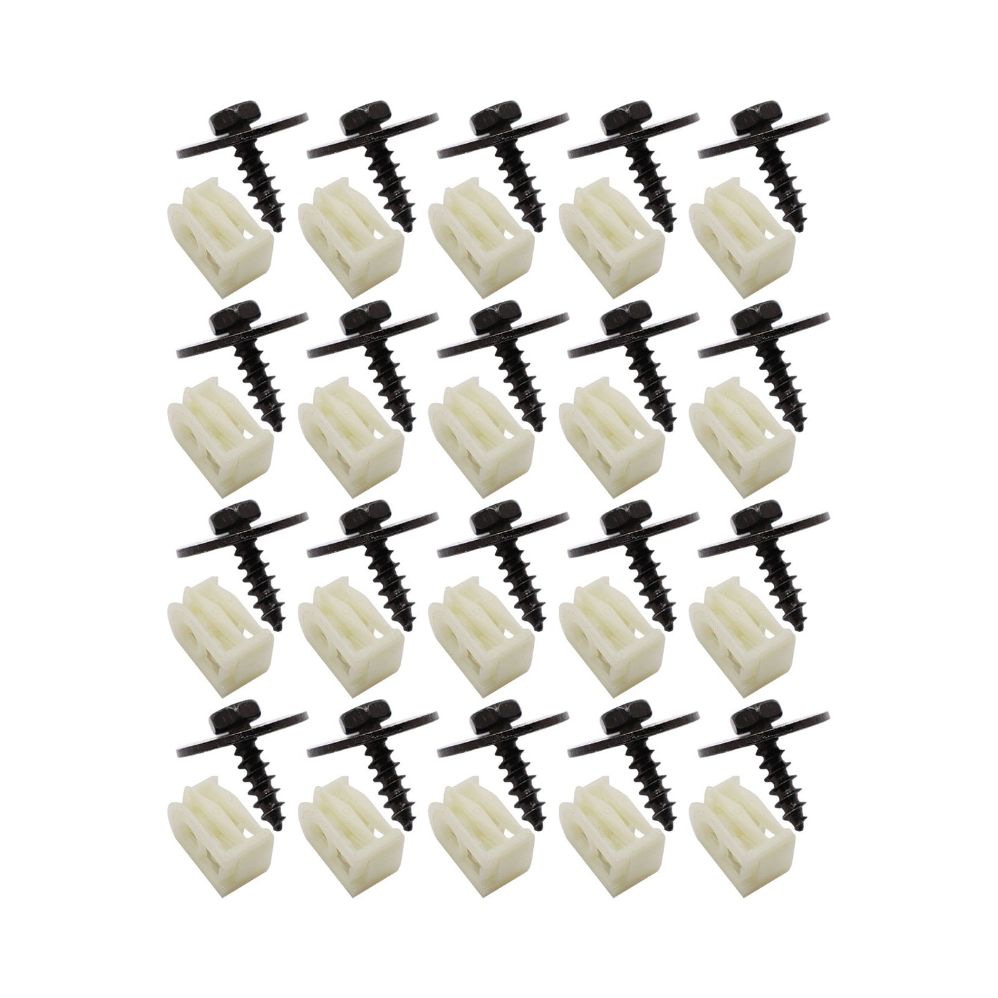 40-Pack for BMW Front Fender Liner C-Clip+Hex Bolt 07147311312 07149213164 USA