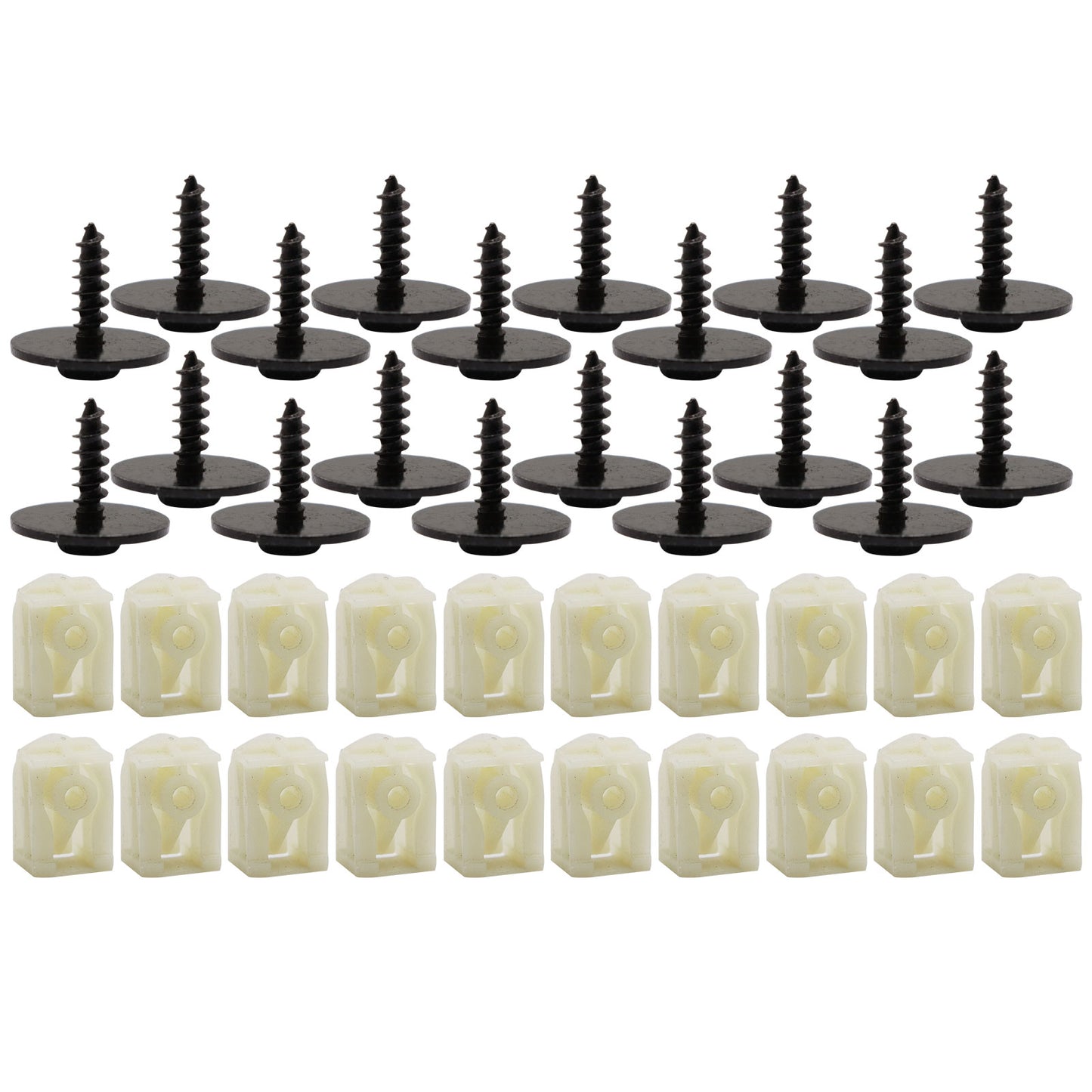 40-Pack for BMW Front Fender Liner C-Clip+Hex Bolt 07147311312 07149213164 USA