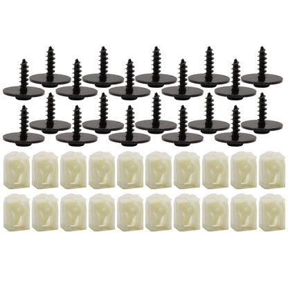 40-Pack for BMW Front Fender Liner C-Clip+Hex Bolt 07147311312 07149213164 USA