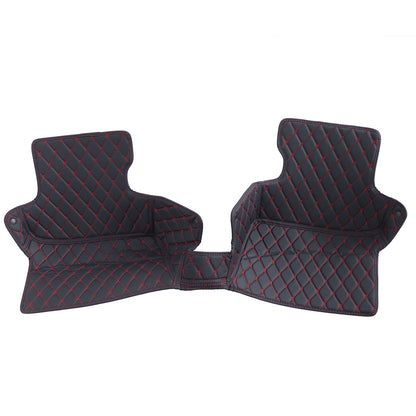 For 2015-2021 Ford Mustang Microfiber Leather Floor Mats Liners Front & Rear