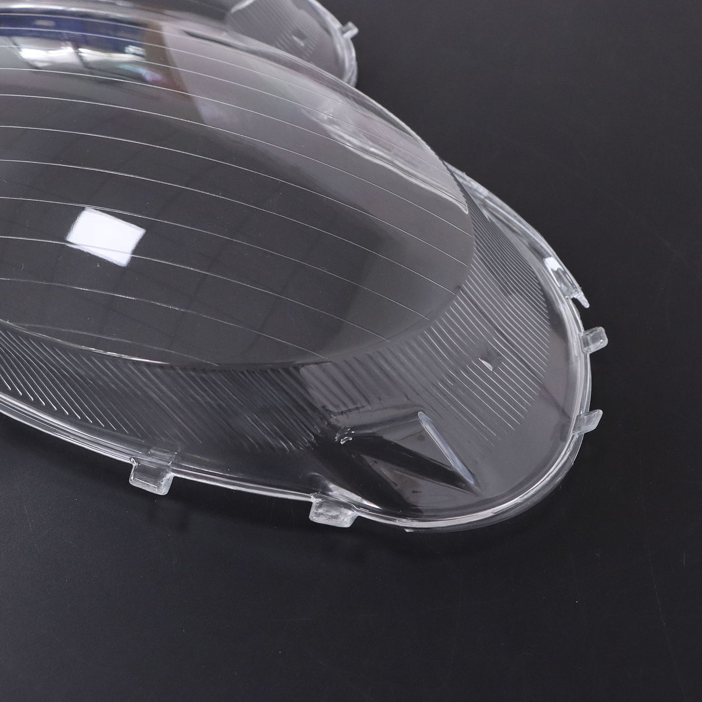 A Set Front Headlight Lens Cover +Glue For Benz W230 SL500 SL600 SL55 03-08