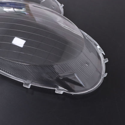 A Set Front Headlight Lens Cover +Glue For Benz W230 SL500 SL600 SL55 03-08