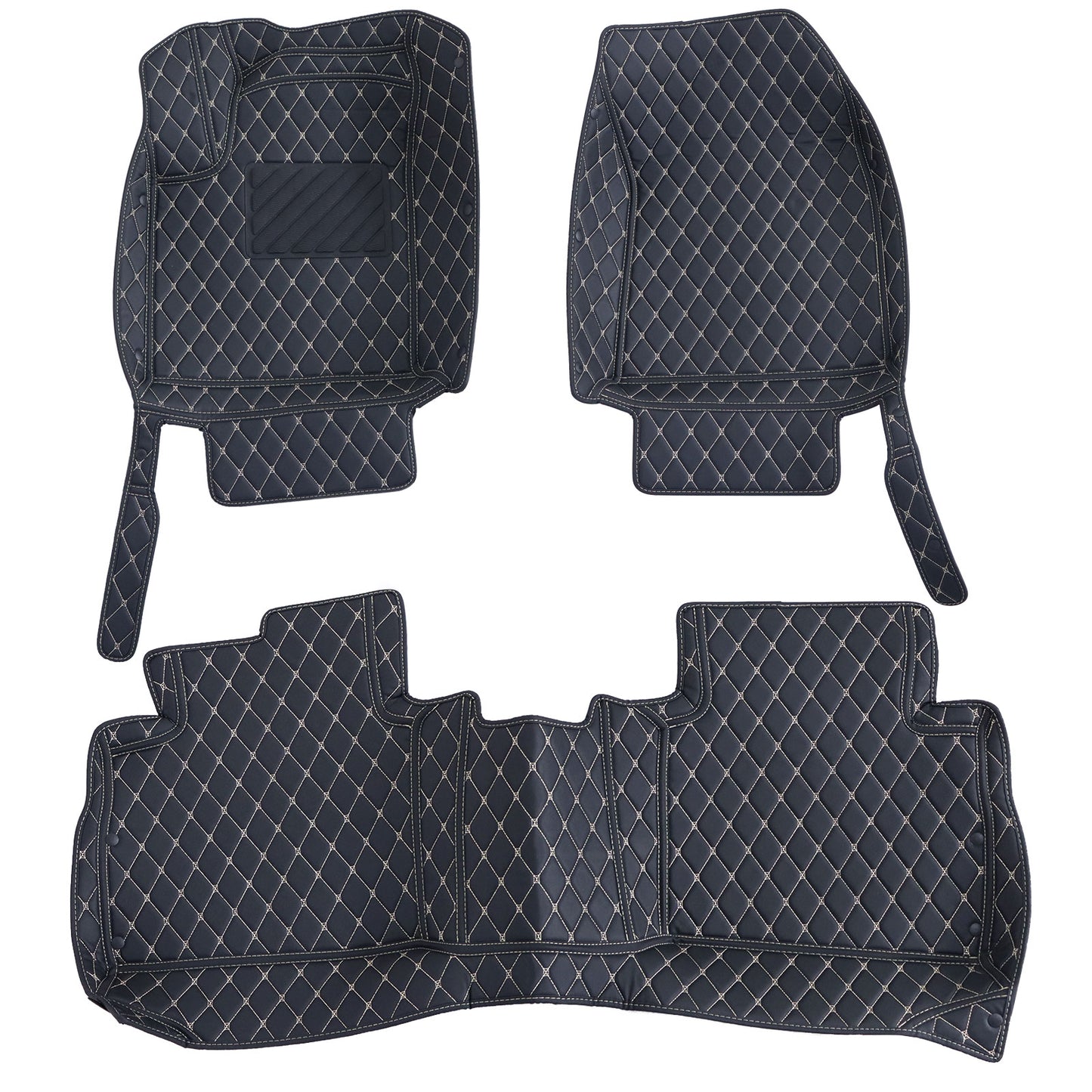For 2021-2024 Nissan Qashqai Microfiber Leather Floor Mats Liners Front & Rear