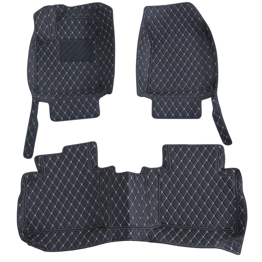 For 2021-2024 Nissan Qashqai Microfiber Leather Floor Mats Liners Front & Rear