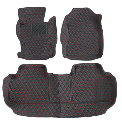 For 2006-2011 Honda Civic Microfiber Leather Floor Mats Liners Front & Rear
