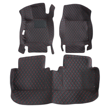 For 2012-2015 Honda Civic Microfiber Leather Floor Mats Liners Front & Rear