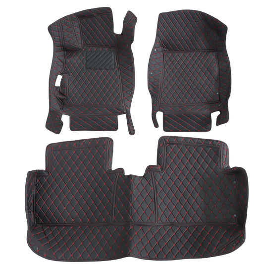 For 2012-2015 Honda Civic Microfiber Leather Floor Mats Liners Front & Rear