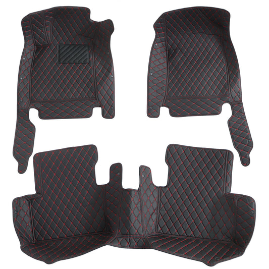 For 2016-2021 Honda Civic Microfiber Leather Floor Mats Liners Front & Rear