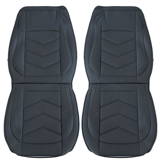 Fits Honda Quilted Leather Car Seat Covers 5-Seats Front Rear Full Set Protector