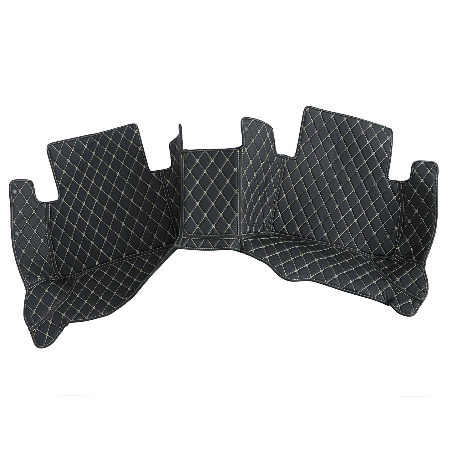 For 2005-2010 BMW E60 Microfiber Leather Floor Mats Liners Front & Rear 3PCS