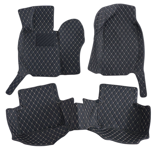 For 2015-2021 Mercedes Benz C Microfiber Leather Floor Mats Liners Front & Rear