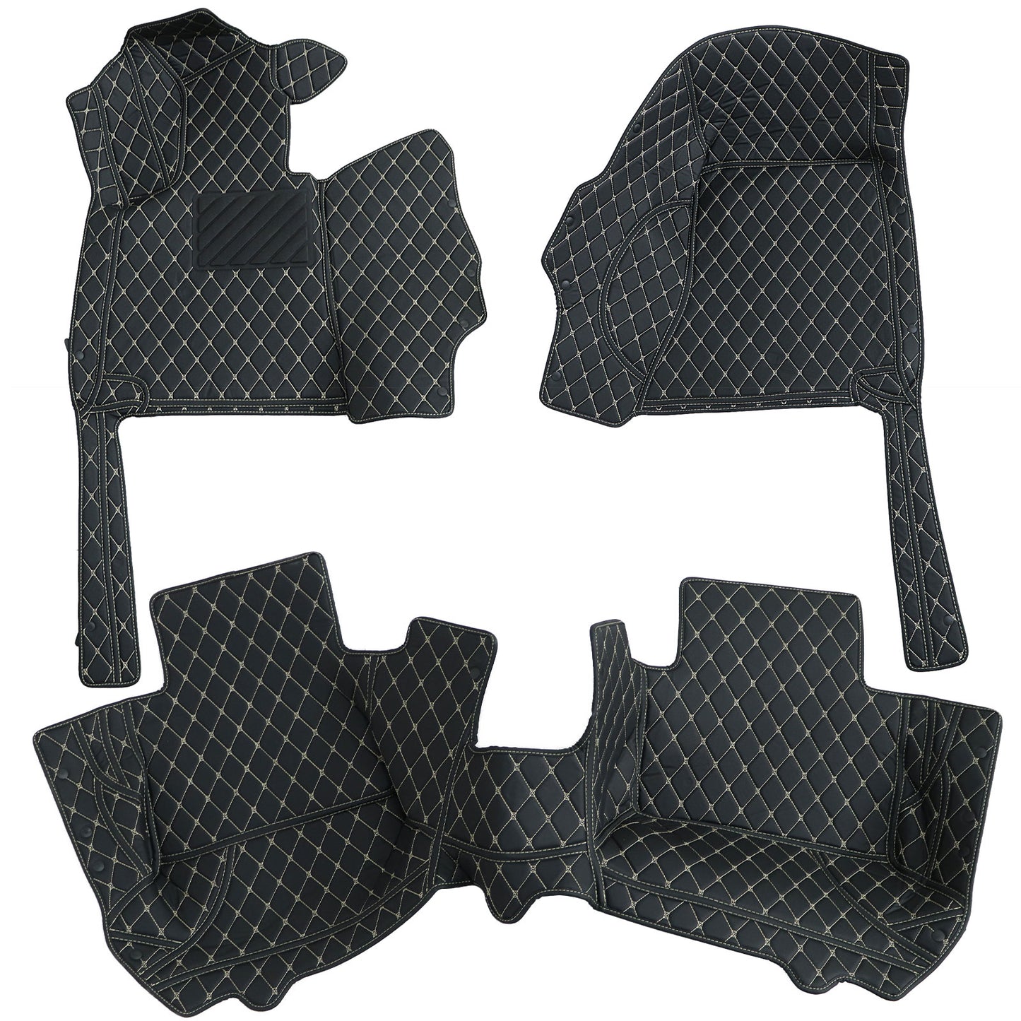 For 2022-2024 Mercedes Benz C-Class Leather Floor Mats Liners Front & Rear