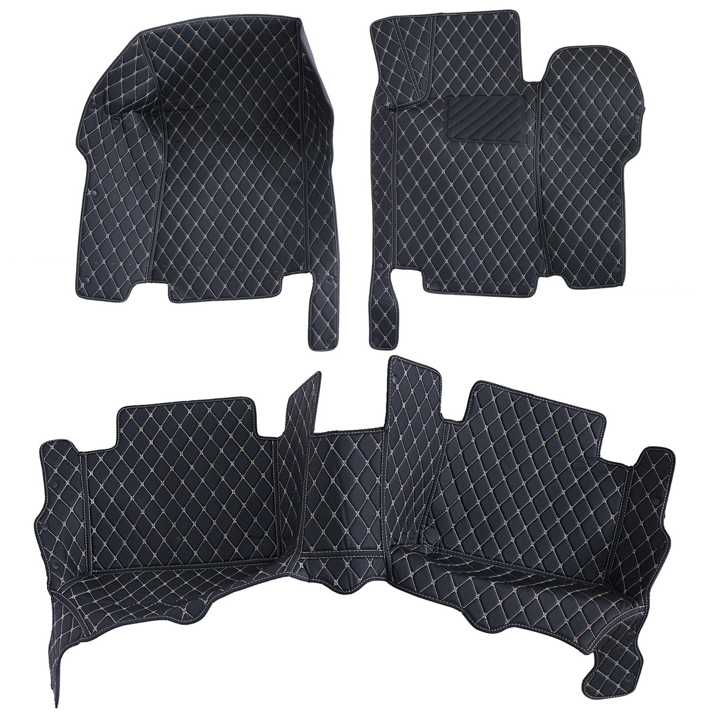 For 2006-2008 Benz W211 E-Class Microfiber Leather Floor Mats Liners Front&Rear
