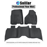 3D Car Floor Mats Liners TPE For 2013 to 2018 Dodge Ram 1500 2500 3500 Crew Cab