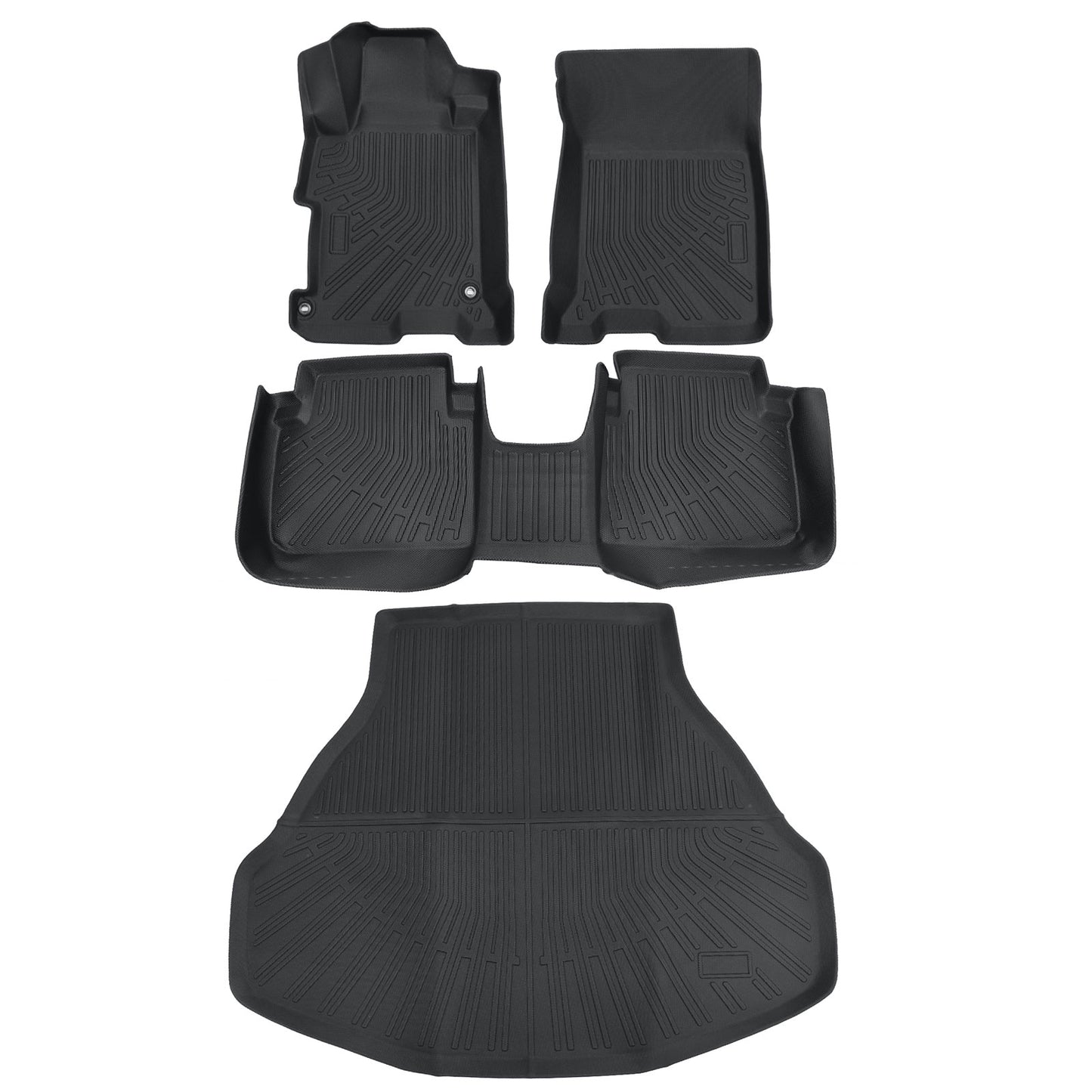Floor Mats & Trunk Cargo Liner For 2013-2017 Honda Accord Sedan Models Only TPE