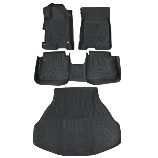 Floor Mats & Trunk Cargo Liner For 2013-2017 Honda Accord Sedan Models Only TPE