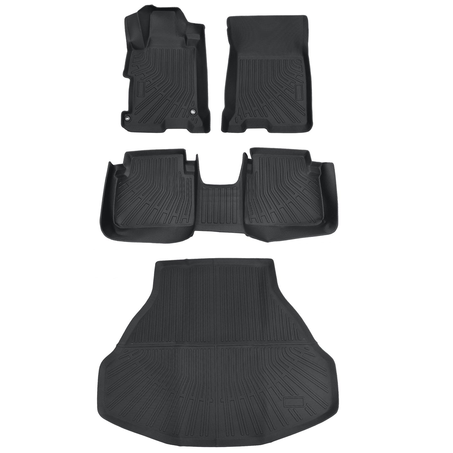 Floor Mats & Trunk Cargo Liner For 2013-2017 Honda Accord Sedan Models Only TPE