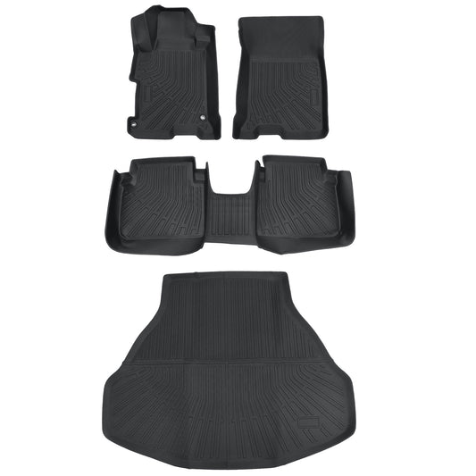 Floor Mats & Trunk Cargo Liner For 2013-2017 Honda Accord Sedan Models Only TPE