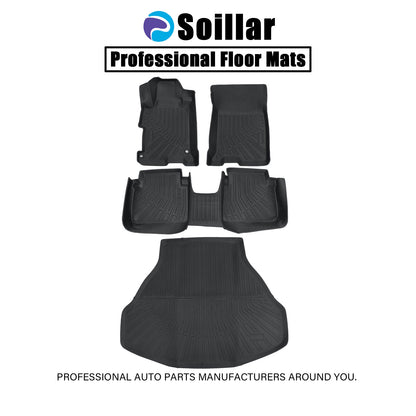 Floor Mats & Trunk Cargo Liner For 2013-2017 Honda Accord Sedan Models Only TPE