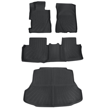 Floor Mats & Trunk Cargo Liner For 2006-2011 Honda Civic Sedan TPE  All Weather