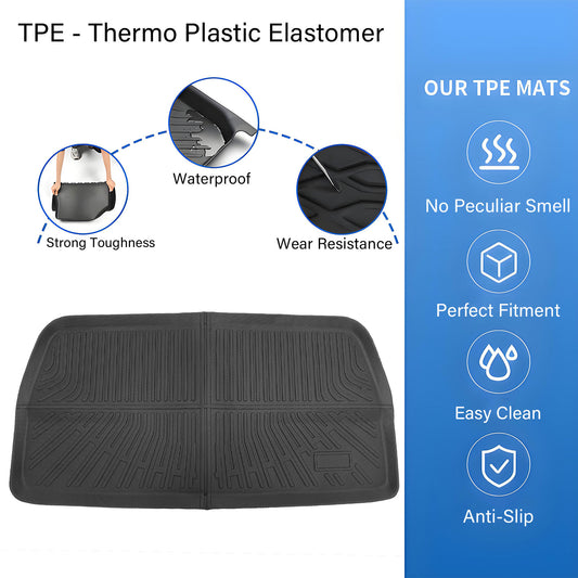 Trunk Cargo Liner Behind The 3rd Row Seat For 2011-2017 Honda Odyssey 4-Door TPE