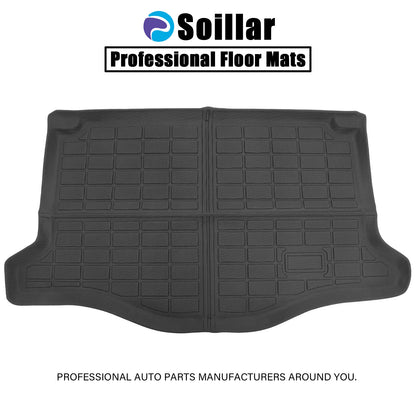 TPE All-Weather Rear Trunk Cargo Liner Floor Mat For 2015-2020 Honda Fit Black
