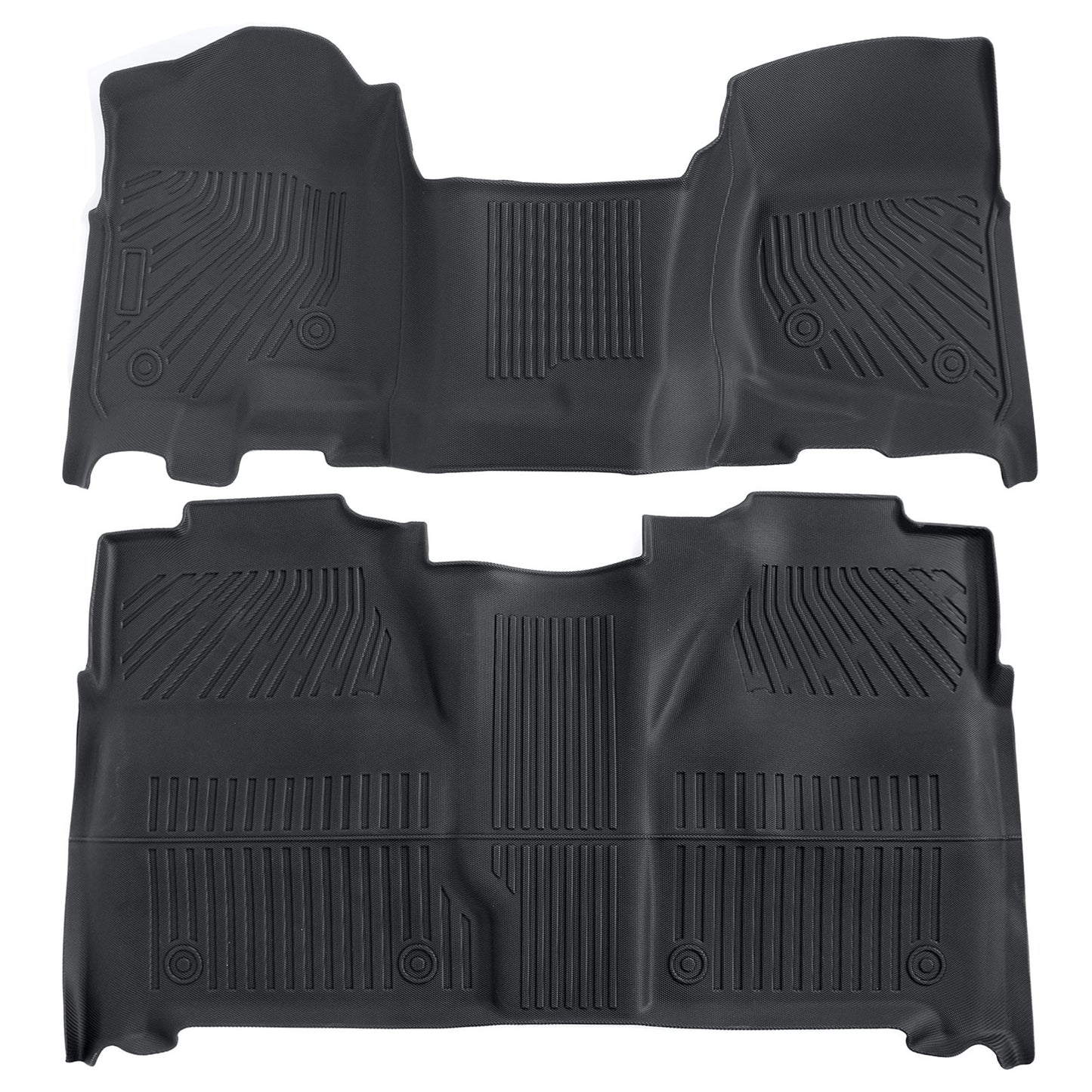 TPE Floor Mats Liners For 2007-2013 Silverado Sierra 1500/2500/3500 HD Crew Cab