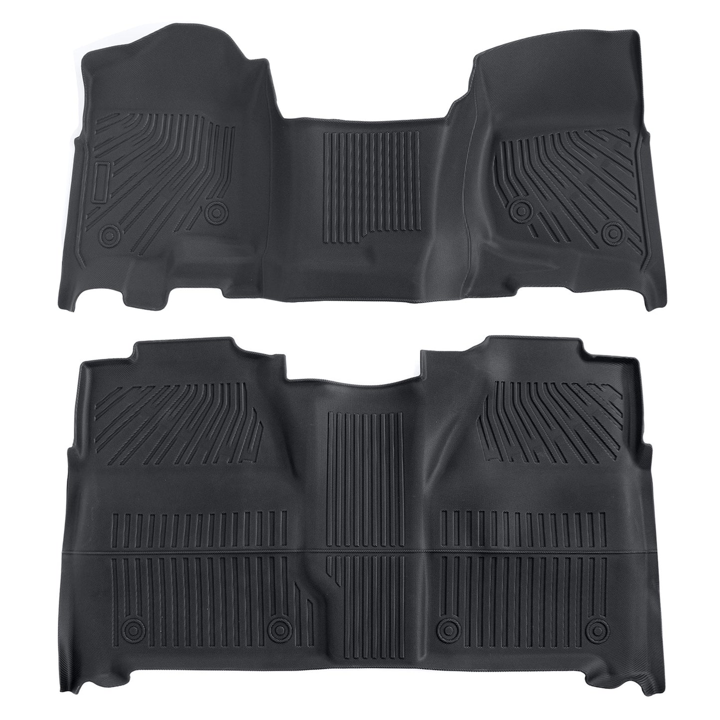 TPE Floor Mats Liners For 2007-2013 Silverado Sierra 1500/2500/3500 HD Crew Cab