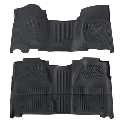 TPE Floor Mats Liners For 2007-2013 Silverado Sierra 1500/2500/3500 HD Crew Cab