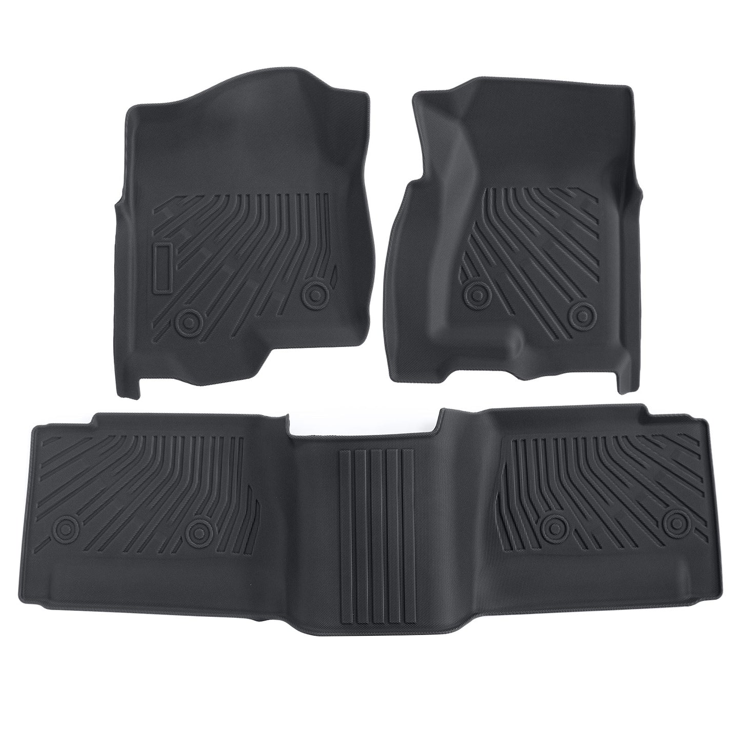 Front-Rear Floor Mats Liner For 1999-06 Chevy Silverado GMC Sierra Extended Cab