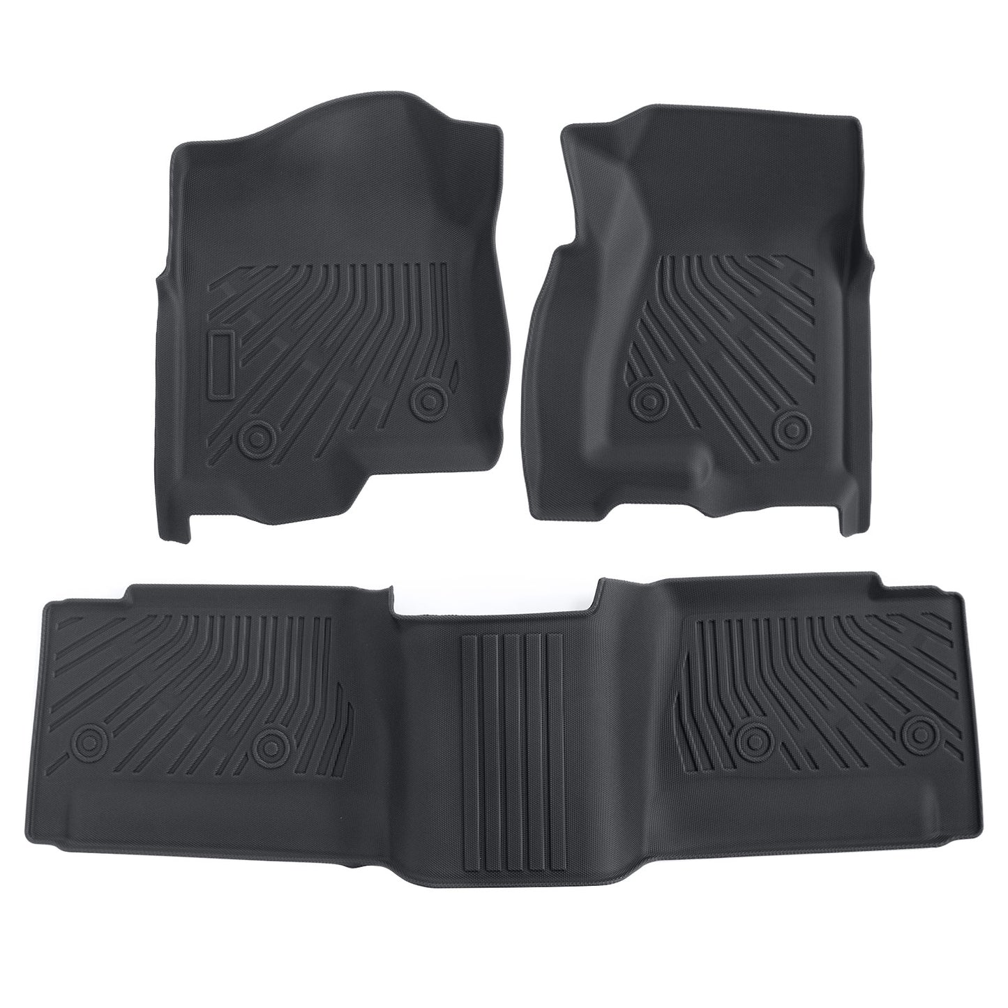 Front-Rear Floor Mats Liner For 1999-06 Chevy Silverado GMC Sierra Extended Cab