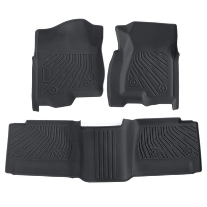 Front-Rear Floor Mats Liner For 1999-06 Chevy Silverado GMC Sierra Extended Cab