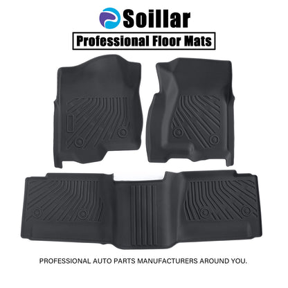 Front-Rear Floor Mats Liner For 1999-06 Chevy Silverado GMC Sierra Extended Cab