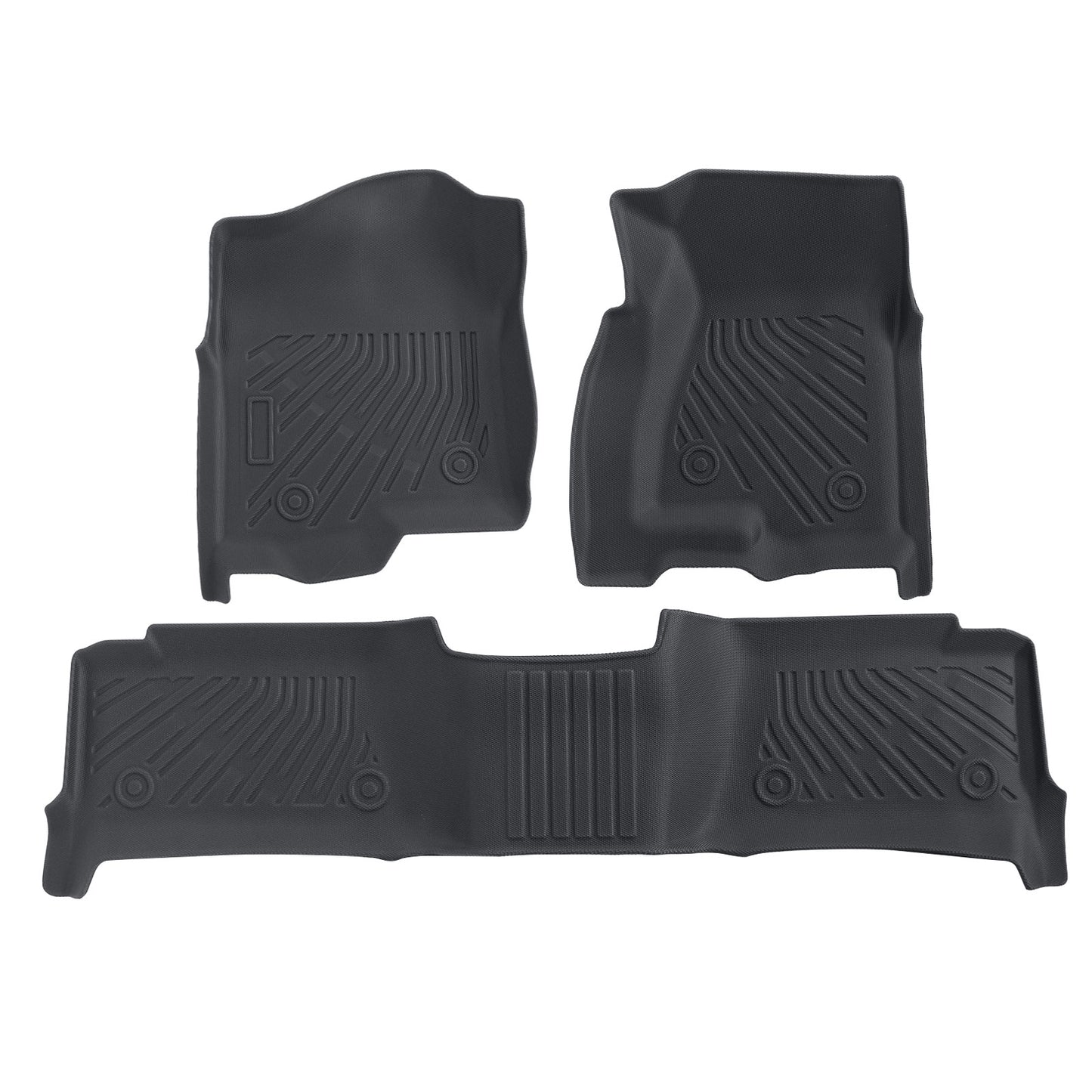 Front-Rear Floor Mats Liner For 1999-2007 Chevy Silverado GMC Sierra Crew Cab 3x