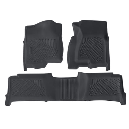 Front-Rear Floor Mats Liner For 1999-2007 Chevy Silverado GMC Sierra Crew Cab 3x