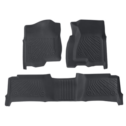 Front-Rear Floor Mats Liner For 1999-2007 Chevy Silverado GMC Sierra Crew Cab 3x